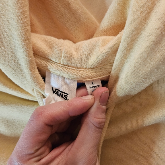 Yellow Vans Cropped Hoodie - Picture 2 of 3